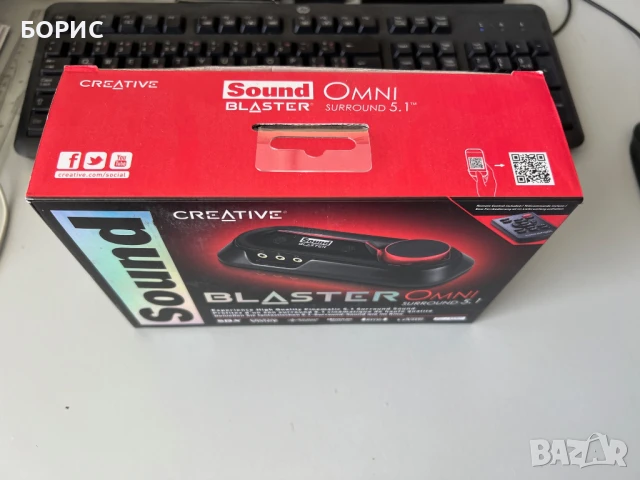 Външна звукова карта Creative SoundBLASTER OMNI Surround 5.1 USB, PC & MAC, снимка 7 - Други - 50696526