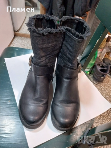 Продавам зимни кожени ботуши 38 номер