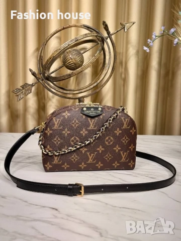 Louis Vuitton дамски чехли и чанта, снимка 4 - Чанти - 50958366