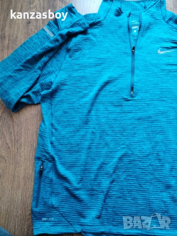 Nike Maillot Element Sphere 1/2 Zip - мъжка термо блуза КАТО НОВА ХЛ, снимка 9 - Блузи - 52828785
