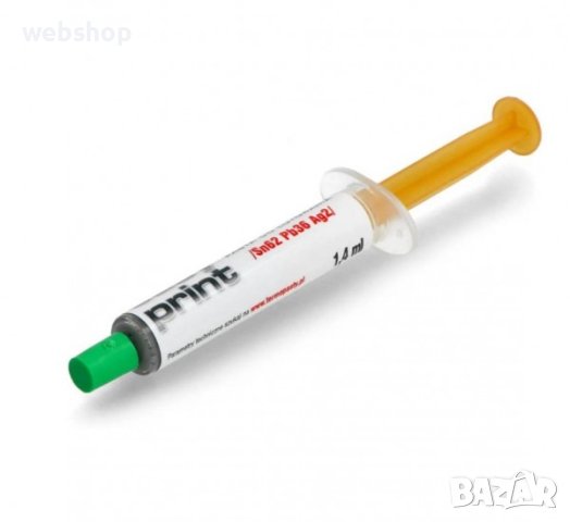 Тинол паста TermoPasty , за запояване, спринцовка, 1,4ml, Sn62, Pb36, Ag2, снимка 1
