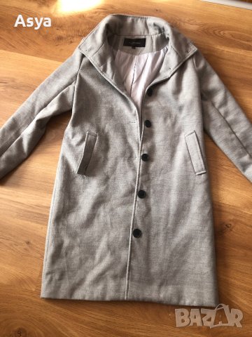 Сиво палто, снимка 2 - Палта, манта - 42755776