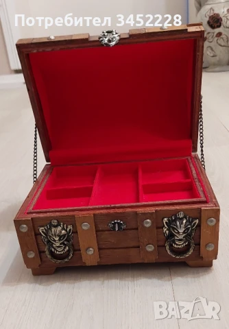 кутия за бижута дървена за ценители , снимка 2 - Антикварни и старинни предмети - 50566781