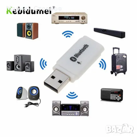 USB Bluetooth Донгъл хендсфри за кола блутут флашка авто адаптер аудио, снимка 2 - Аксесоари и консумативи - 50151858