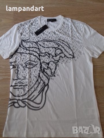 Тениска Versace Медуза в бяло, снимка 3 - Тениски - 31334015