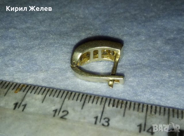 ЕЛЕГАНТНА СКЪПОЦЕННА СРЕБЪРНА ОБЕЦА СРЕБРО 925 АНГЛИЯ с ЮВЕЛИРНО ФАСЕТИРАНИ ПЛАНИНСКИ КРИСТАЛИ 40138, снимка 10 - Обеци - 42425334