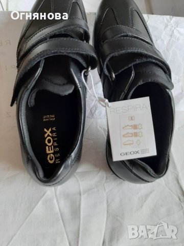 Нови мъжки обувки от естествена кожа GEOX  RESPIRA - оригинал., снимка 4 - Ежедневни обувки - 44281664