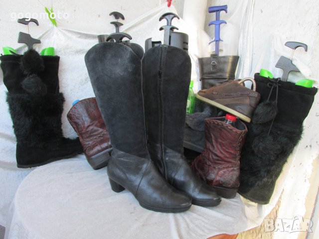 дамски ботуши 39 - 40,Think® original,100% eстествен велур + естествена кожа,GOGOMOTO.BAZAR.BG®, снимка 8 - Дамски ботуши - 35639086