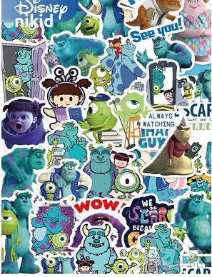 50 бр Monsters Университет за таласъми самозалепващи лепенки стикери за украса декор картонена торта