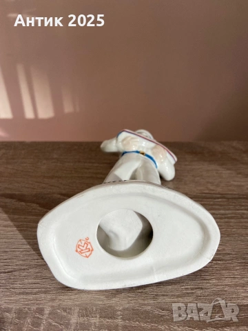 Винтидж порцеланова статуетка „Моряк с кораб“, Коростенски порцеланов завод, СССР, снимка 3 - Антикварни и старинни предмети - 53236302