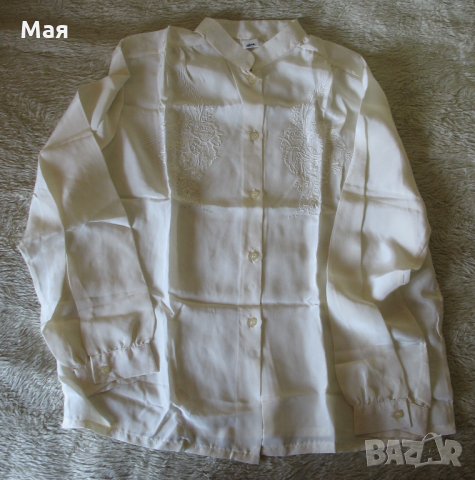 Нова блуза с къс ръкав от кенар , снимка 6 - Ризи - 30930701
