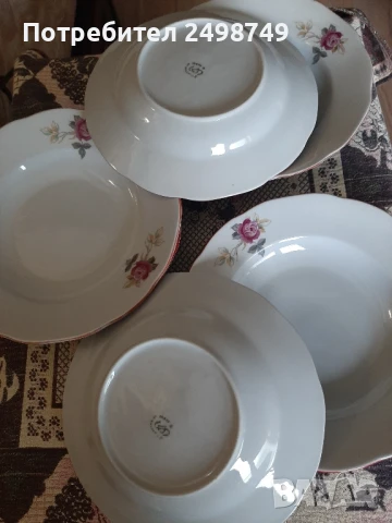 Чинии порцеланови, българско производство, НОВИ, снимка 3 - Чинии - 50475311
