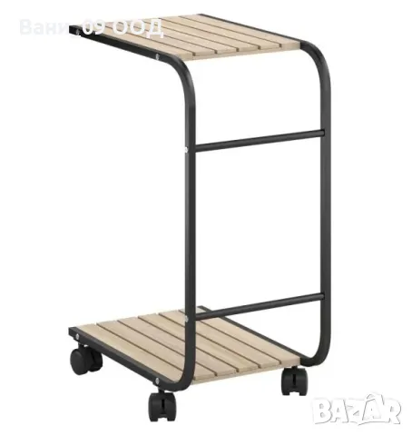 Градинска помощна масичка на колелца 