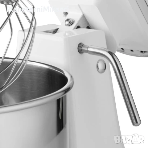 Планетарен миксер, 7 литра, накланяща се глава, 11 скорости - бял, снимка 9 - Обзавеждане на кухня - 54119384
