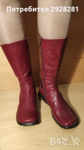 NOW италиански ботуши от естествена кожа, снимка 4 - Дамски ботуши - 31273949