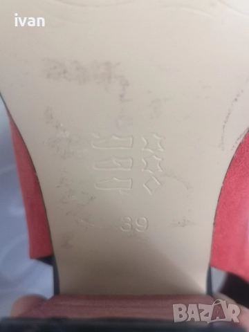 дамски дизайнерски обувки естествен велур 39 italy, снимка 6 - Дамски елегантни обувки - 51866546