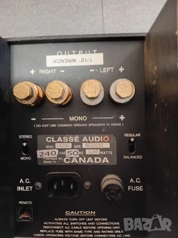 Classe CA-200 Hi-Fi Power Amp, снимка 4 - Ресийвъри, усилватели, смесителни пултове - 56538573