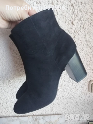 елегантни велурени боти H&M -40номер, снимка 2 - Дамски боти - 50564794