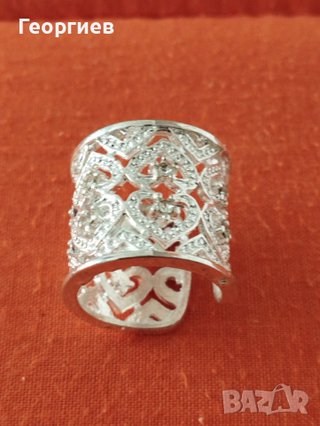 Посребрени пръстени,гривни,медальони ,обеци с родиево покритие , снимка 18 - Гривни - 27641683