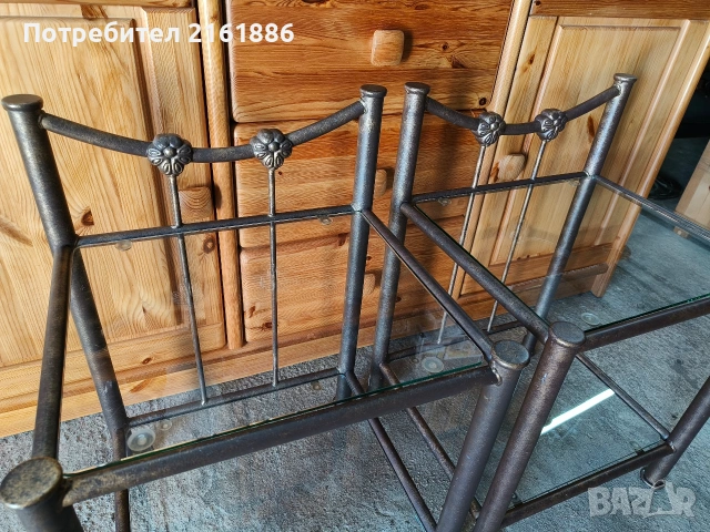 Метални нощни шкафчета/ помощни масички, снимка 2 - Шкафове - 54100020
