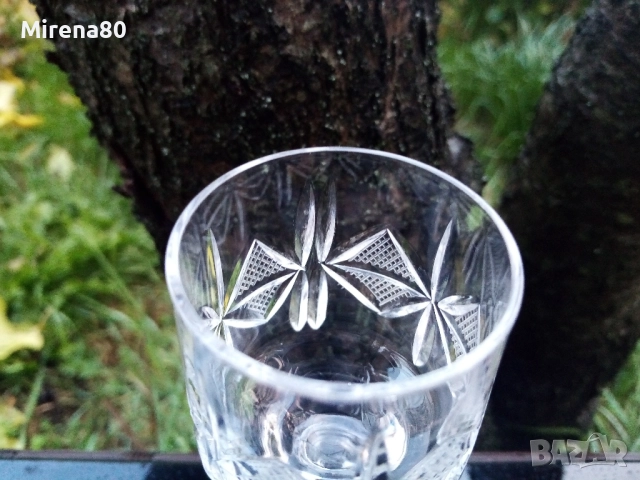 * Моника ромб * - кристални чаши за ракия 5 бр. , снимка 4 - Чаши - 52513947