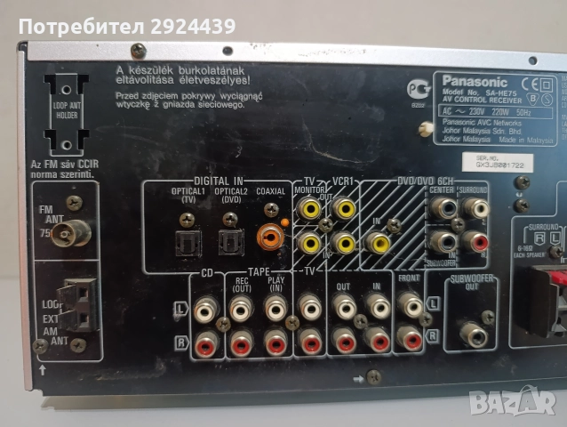 PANASONIC SA -HE75, снимка 8 - Аудиосистеми - 52642389