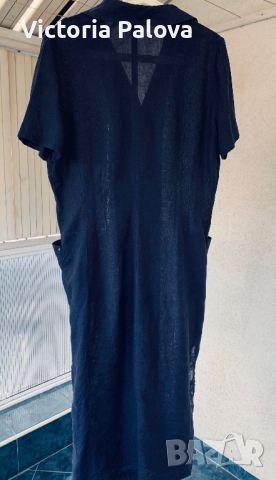 Луксов бранд AIGNER рокля 100% лен, снимка 7 - Рокли - 44552706