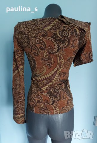 Еластична брандова блуза с дълъг ръкав "Zara"® basic / универсален размер , снимка 4 - Блузи с дълъг ръкав и пуловери - 36638736