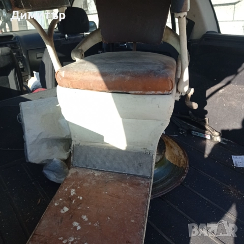 Антикварен механичен зъболекарски стол , снимка 3 - Антикварни и старинни предмети - 52348262