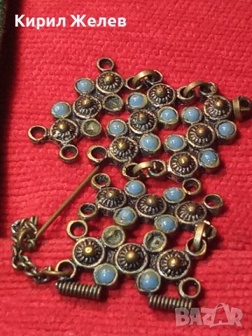 ВЪЗРОЖДЕНСКА БРОНЗОВА ГРИВНА ЕЛЕМЕНТИ с КАМЪНИ и ЩИФТ 11874