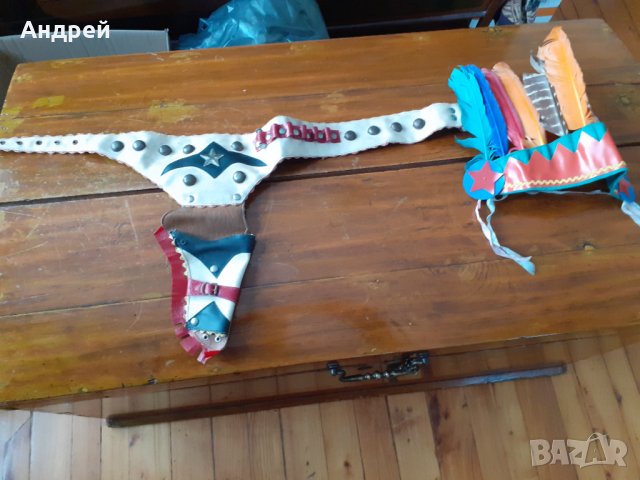 Стар детски Индиански комплект