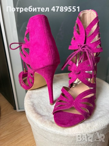 Дамски сандали с ток, снимка 2 - Сандали - 54220116