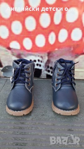 Английски детски боти естествена кожа-Happy bee, снимка 3 - Детски боти и ботуши - 38576694