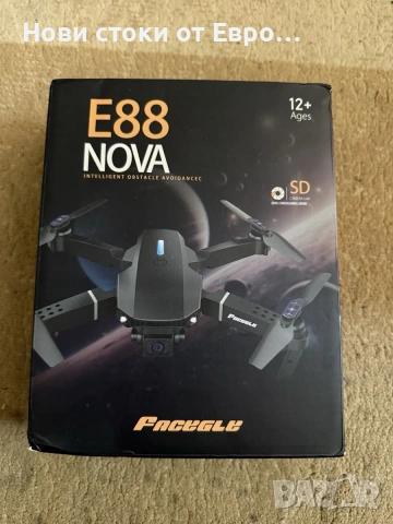 Дрон Fusion E88, dual Cam 4k, Wifi, 3х батерии, снимка 3 - Дронове и аксесоари - 54012182