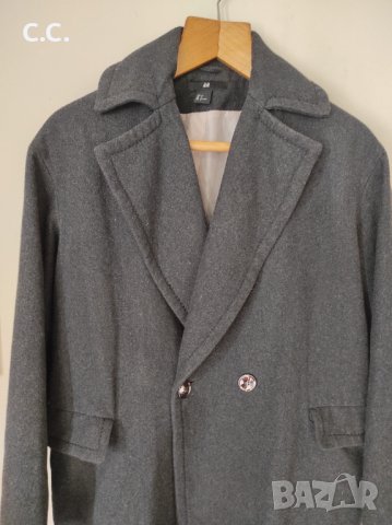 Сиво палто, oversize, размер 38, 20 лв, снимка 2 - Палта, манта - 39749746