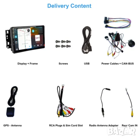 Мултимедия за Chevrolet Captiva, LOVA, Aveo, 2008-2012, 9" Навигация, с Android, плеър, двоен дин, снимка 10 - Аксесоари и консумативи - 50149079