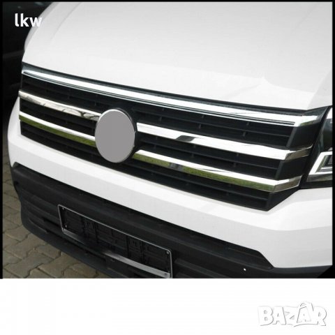 Хромирани лайсни за Volkswagen Crafter 2017-2020 ( предна решетка-4броя), снимка 2 - Части - 30905384