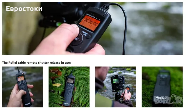 Rollei дистанционно управление с кабел за освобождаване на затвора за фотоапарат Sony, снимка 5 - Чанти, стативи, аксесоари - 47841535