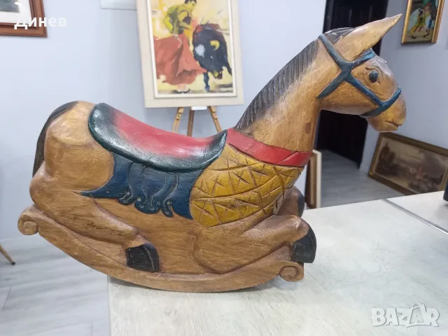 Голямо декоративно конче от МАСИВНО ДЪРВО (Ръчна дърворезба) – Vintage / Бохо акцент, снимка 3 - Антикварни и старинни предмети - 55943291