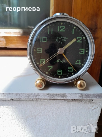 съветски будилници МИР 1960г, снимка 3 - Антикварни и старинни предмети - 54341442