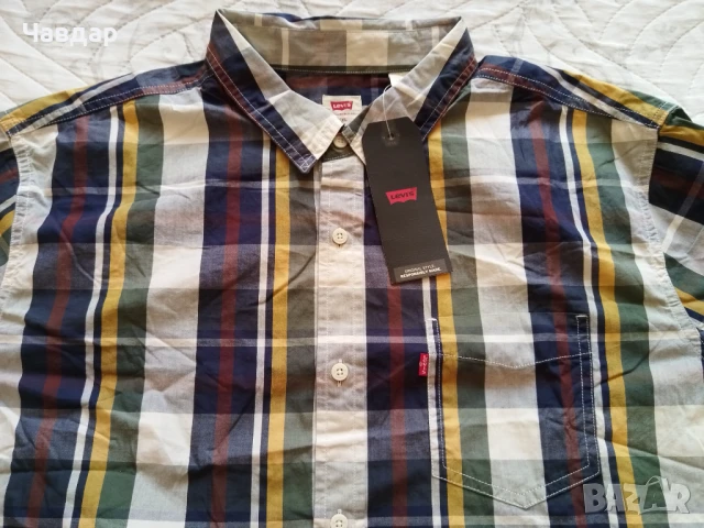 Мъжка карирана риза Levi's - размер XXL, снимка 3 - Ризи - 51318314