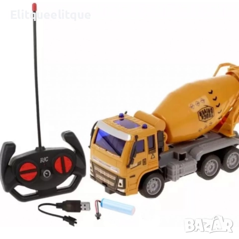 Радиоуправляем бетоновоз Truck Construction R/C, снимка 6 - Електрически играчки - 52200338
