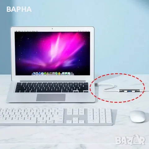   USB TypeC HUB 4 port , снимка 10 - Лаптоп аксесоари - 41141899