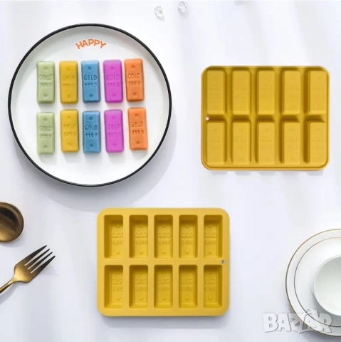 Силиконов молд кюлчета злато 