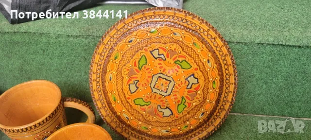 Рисувани дървени буренца, дървени чаши и шишета, снимка 2 - Декорация за дома - 50420669