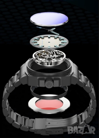 Мъжки часовник FeelNever Creative Автоматичен механизъм, снимка 3 - Мъжки - 52395258