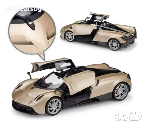 1:24 Метални колички: Pagani Huayra Welly, снимка 2 - Колекции - 47892978
