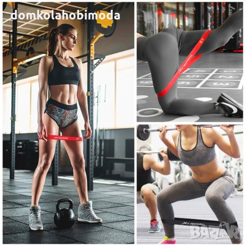 Ластик за тренировка 60 сантиметра, С различно съпротивление , снимка 7 - Фитнес уреди - 31246148