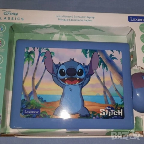 Образователен лаптоп Lexibook - Stitch, със 124 активности, български/английски език , снимка 2 - Образователни игри - 53235049
