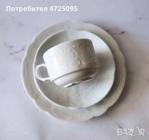 Троен порцеланов сет, снимка 2 - Чаши - 54103288